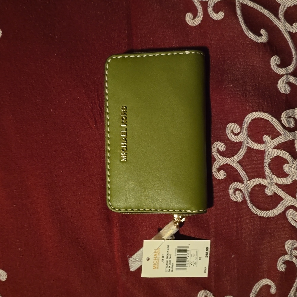 Michael Kors Smoky Olive Leather Wallet